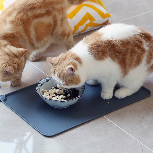 KFX-7888445 Waterproof Silicone Pet Feeding Mat for Dogs and Cats, Non-Slip Design, Easy to Clean