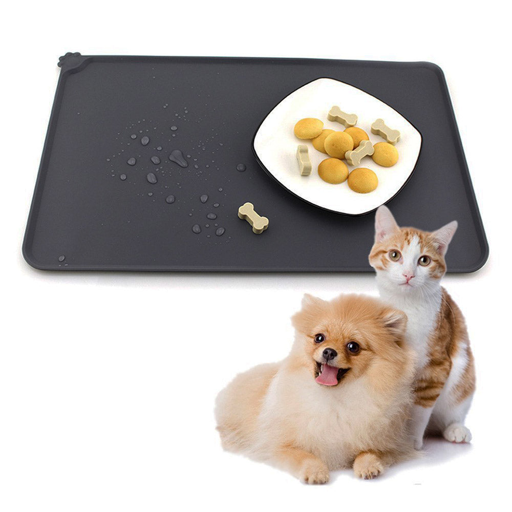 KFX-7888445 Waterproof Silicone Pet Feeding Mat for Dogs and Cats, Non-Slip Design, Easy to Clean