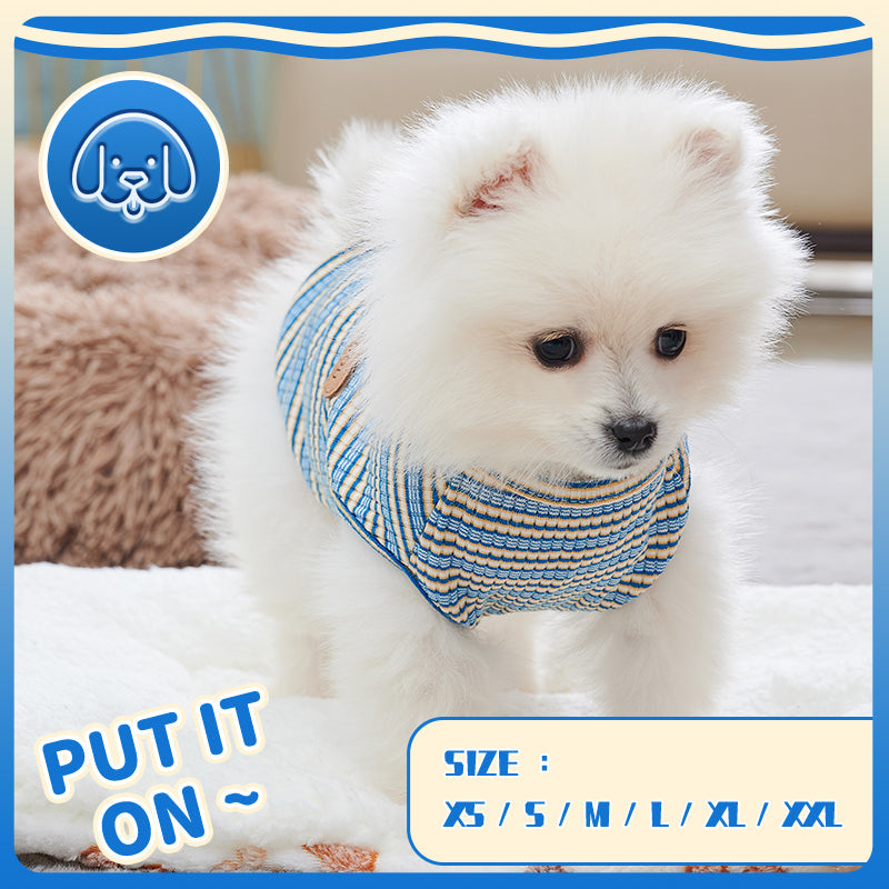 KFX-7889853 Cooling Vest for Small Dogs - Summer Fashion Pet Shirt for Chihuahuas and Other Breeds