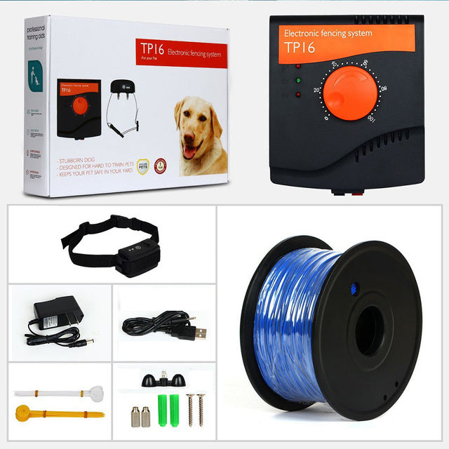 KFX-7895613 Invisible Pet Electronic Fence with Adjustable Sound and Shock Alerts, Waterproof Design
