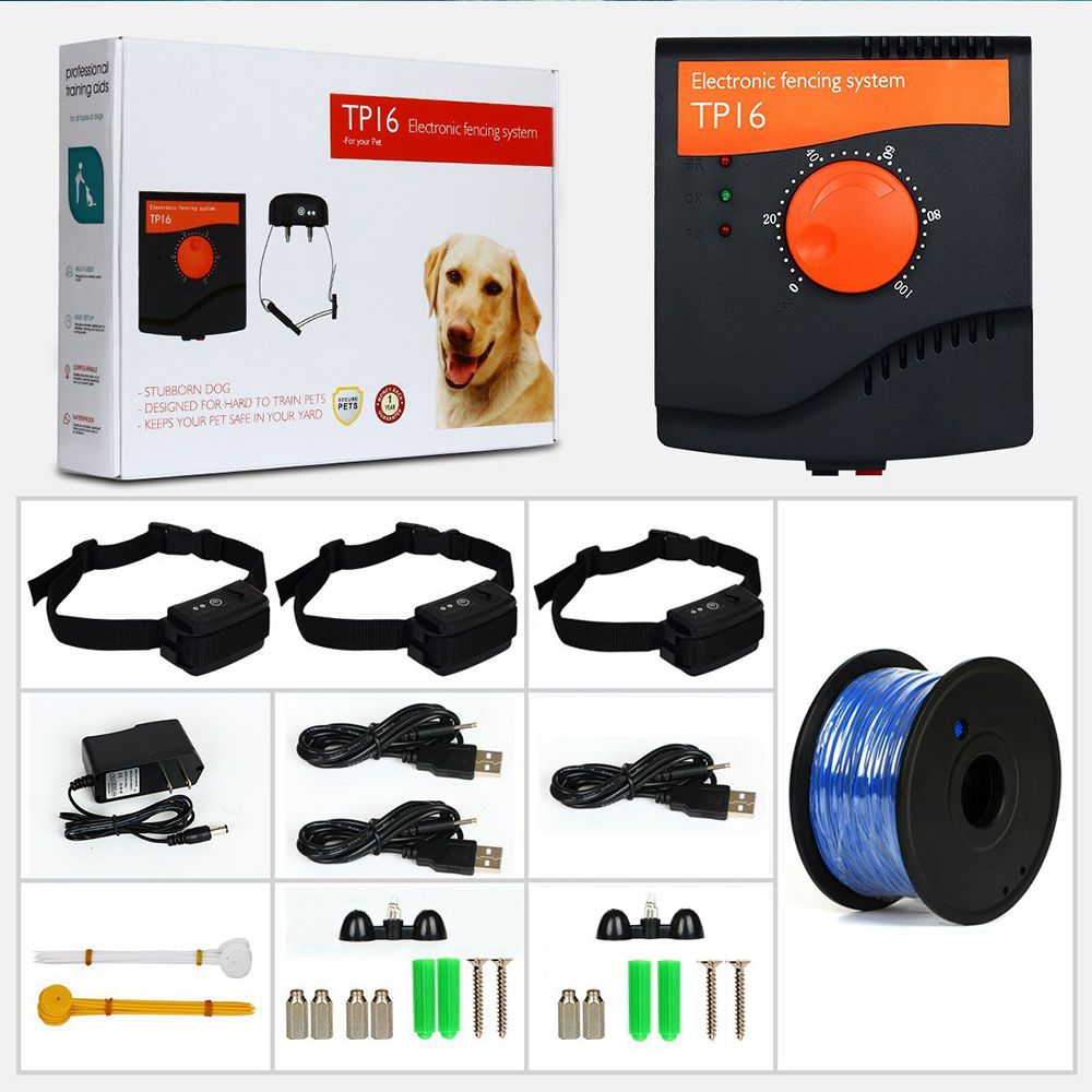 KFX-7895613 Invisible Pet Electronic Fence with Adjustable Sound and Shock Alerts, Waterproof Design