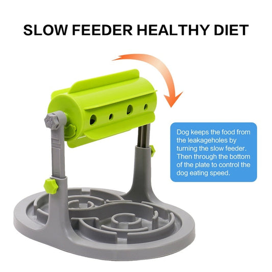KFX-7896125 Interactive Slow Feeder Dog Toy – IQ Training and Foraging Feeder to Prevent Obesity 32x25x27cm