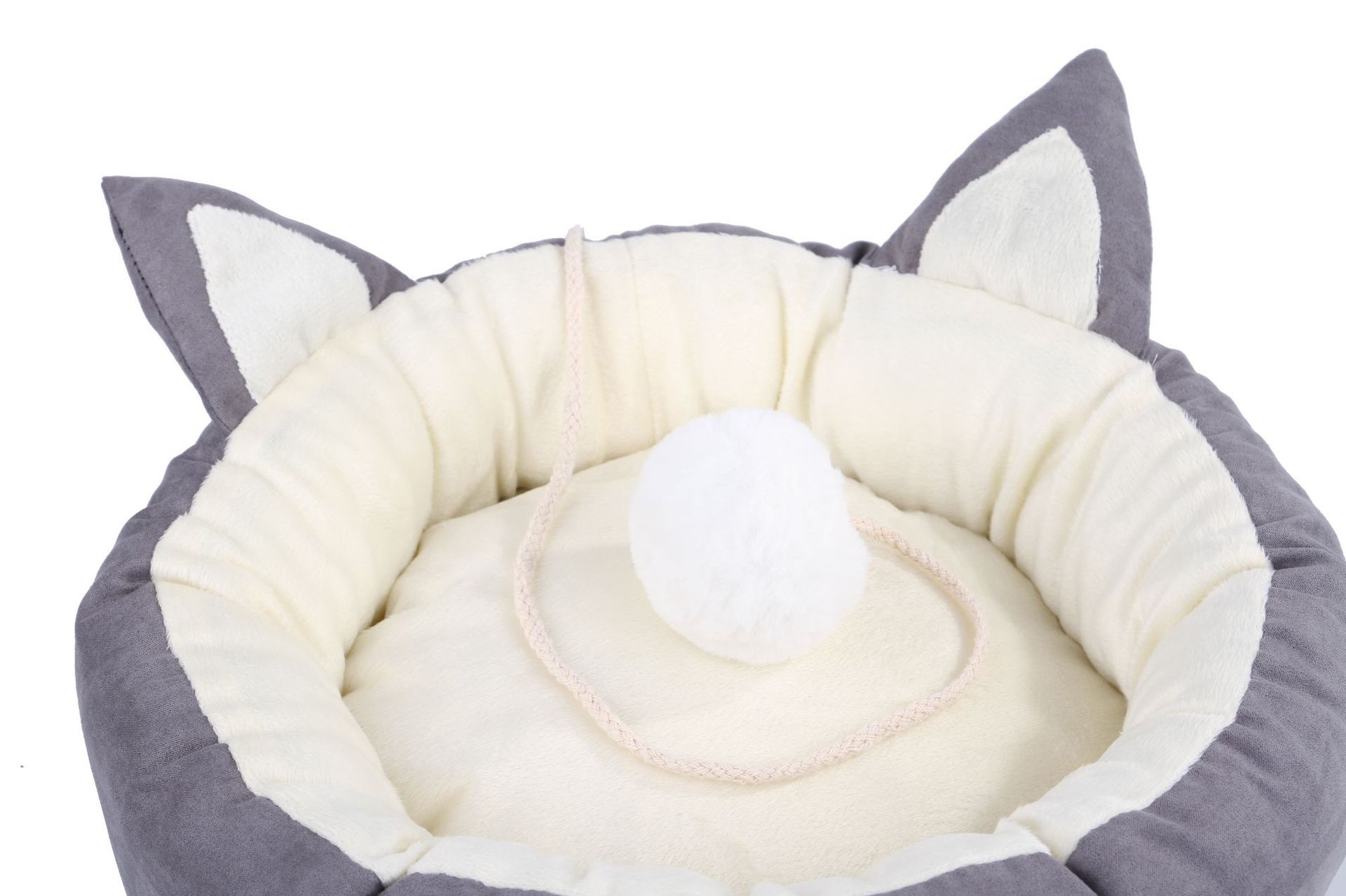 KFX-7896381 Cozy Deerskin Velvet Pet Nest for Small to Medium Cats and Dogs