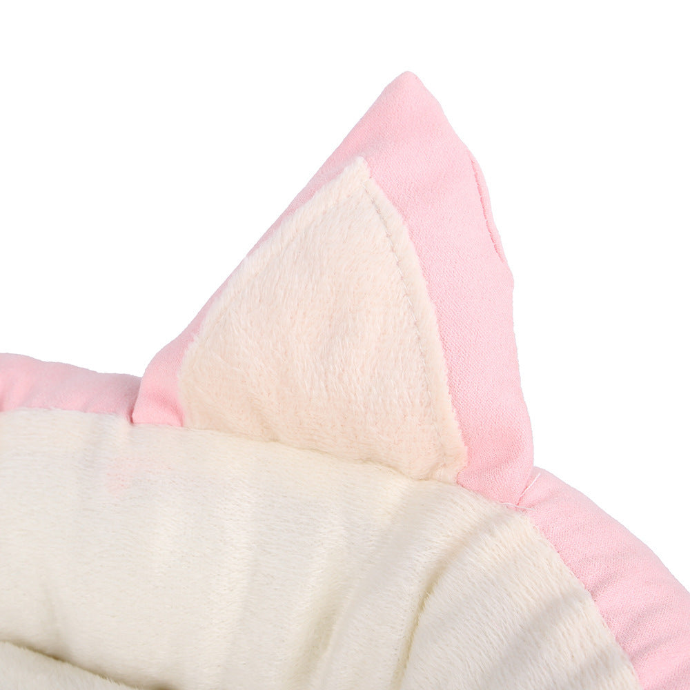 KFX-7896381 Cozy Deerskin Velvet Pet Nest for Small to Medium Cats and Dogs