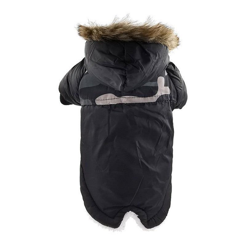 KFX-7896765 Winter Warm Cotton Dog Coat Jacket for Pets - Thickened, Plush, Waterproof and Breathable