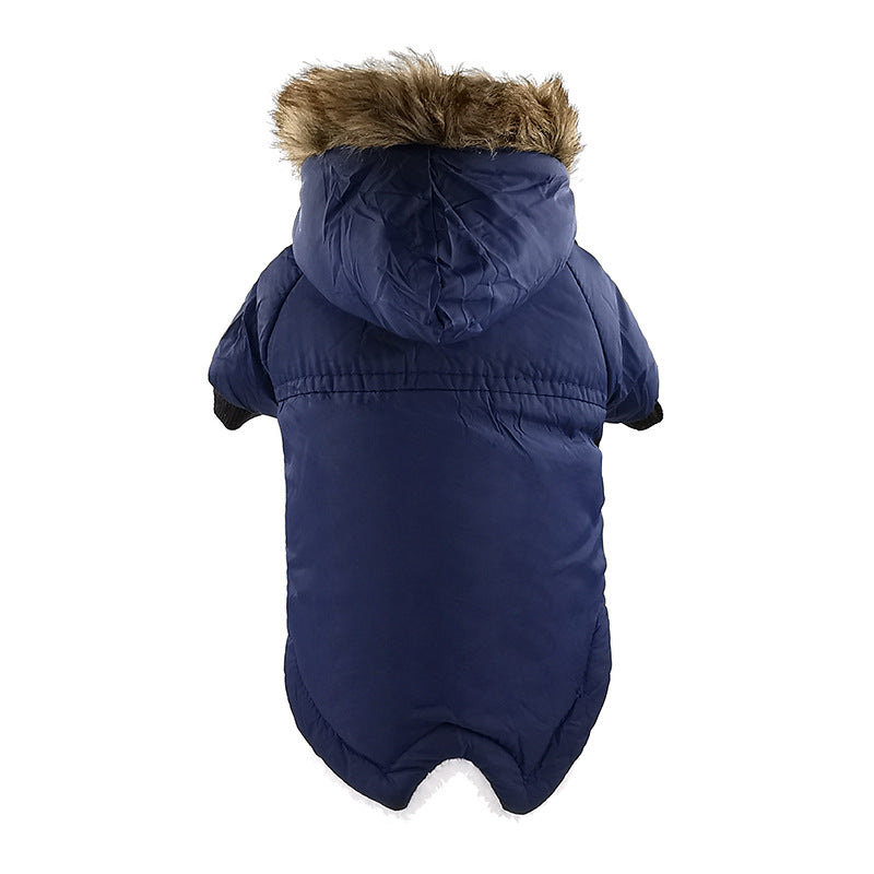 KFX-7896765 Winter Warm Cotton Dog Coat Jacket for Pets - Thickened, Plush, Waterproof and Breathable