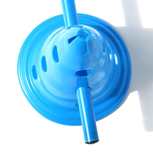 KFX-7897149 Blue Round Bottom Bucket Sign Post Set - 30cm Buckets and 1m Poles (6 Buckets, 3 Poles)