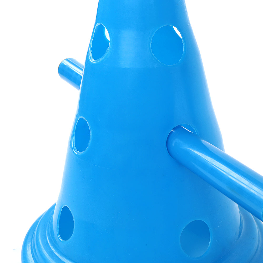 KFX-7897149 Blue Round Bottom Bucket Sign Post Set - 30cm Buckets and 1m Poles (6 Buckets, 3 Poles)