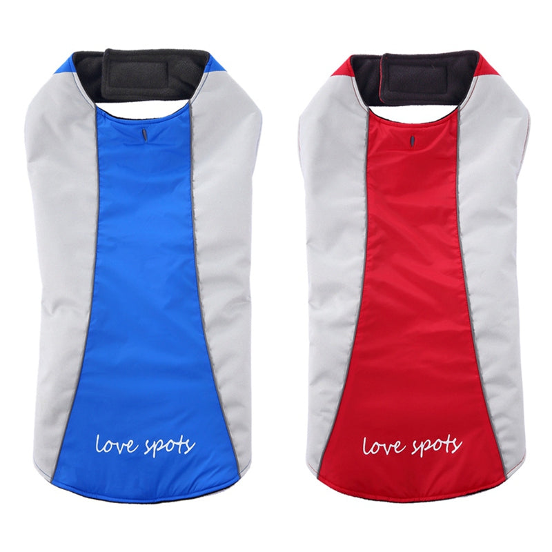 KFX-7902269 Reflective Winter Clothes for Large Dogs - Polyester Material, Multiple Sizes Available