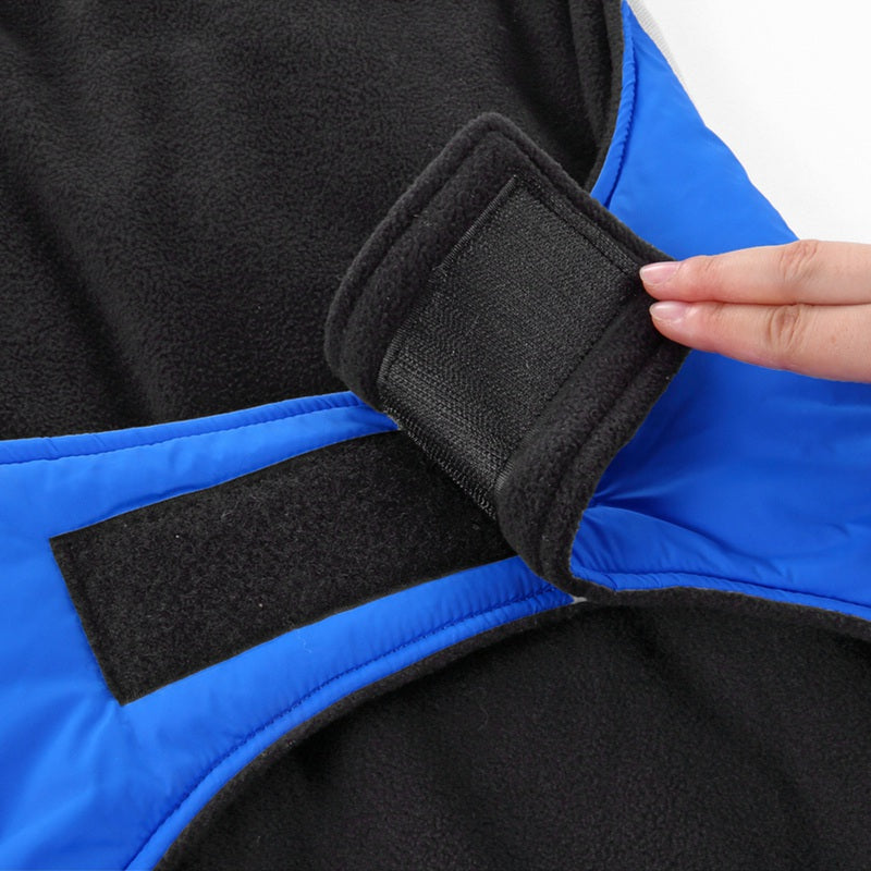 KFX-7902269 Reflective Winter Clothes for Large Dogs - Polyester Material, Multiple Sizes Available