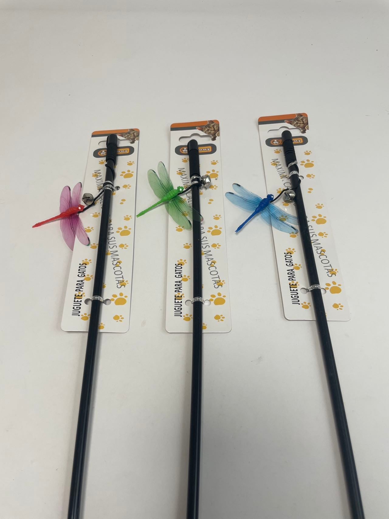 KFX-7902909 Interactive Small Dragonfly Cat Teaser Toy for Playful Cats