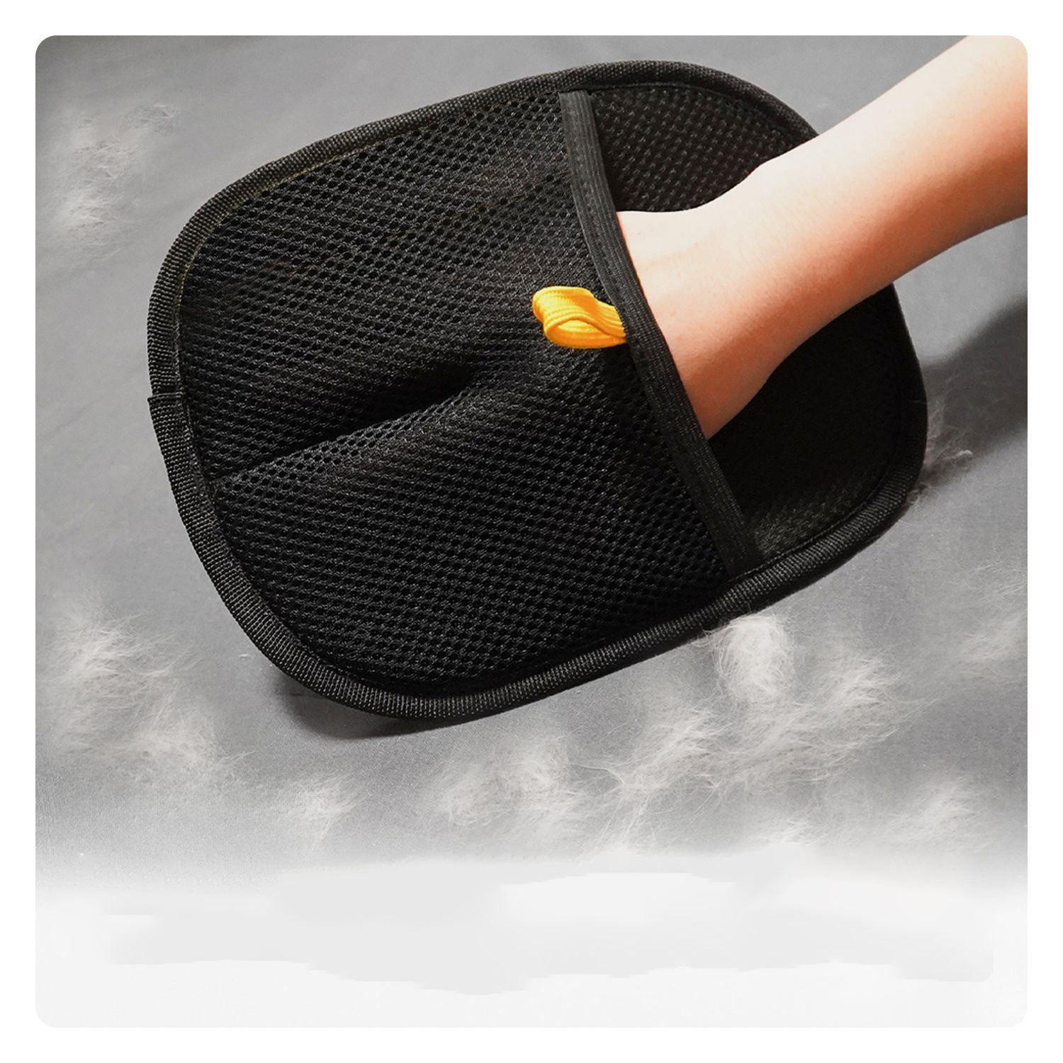 KFX-7903677 Pet Hair Removal Electrostatic Gloves with Two-Way Bristles for Cats and Dogs