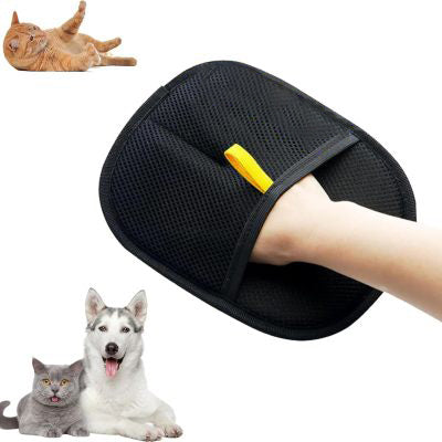 KFX-7903677 Pet Hair Removal Electrostatic Gloves with Two-Way Bristles for Cats and Dogs