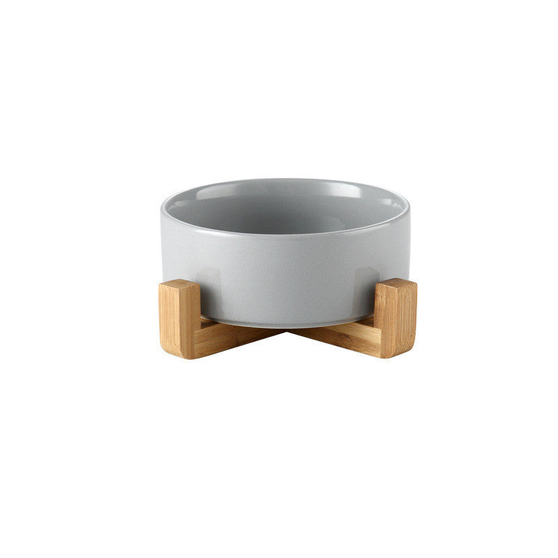 KFX-7904061 Elegant Ceramic Cat Bowl for Food and Water - 400 ML & 850 ML Capacity Available