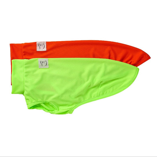 KFX-7904445 Breathable Anti Mosquito Vest for Pets - Fluorescent Green & Orange
