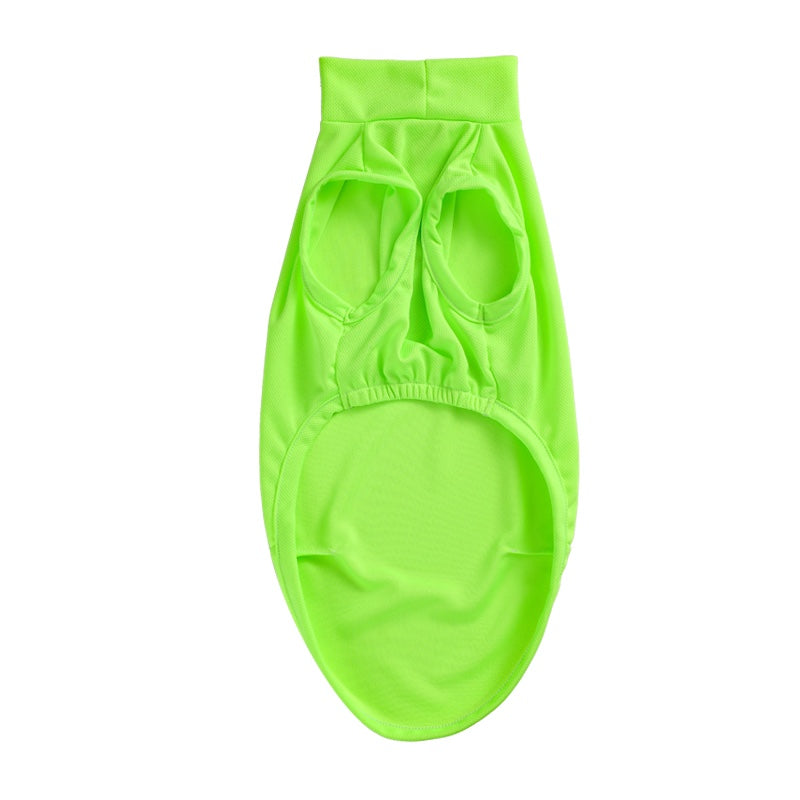 KFX-7904445 Breathable Anti Mosquito Vest for Pets - Fluorescent Green & Orange