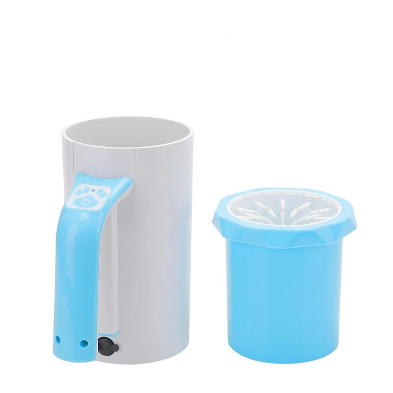 KFX-7905725 Automatic Pet Foot Washing Machine for Dogs - Electric Cleaning Cup in Black & White or Blue Options