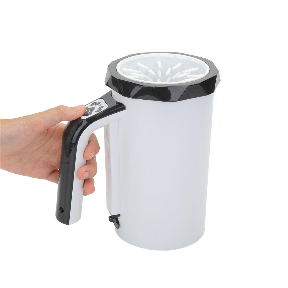 KFX-7905725 Automatic Pet Foot Washing Machine for Dogs - Electric Cleaning Cup in Black & White or Blue Options