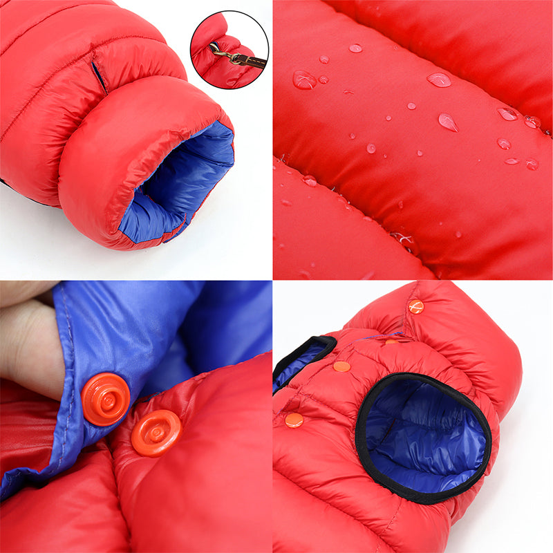 KFX-7906237 Cotton Dog Clothes in Red and Blue for Sizes L to 7XL