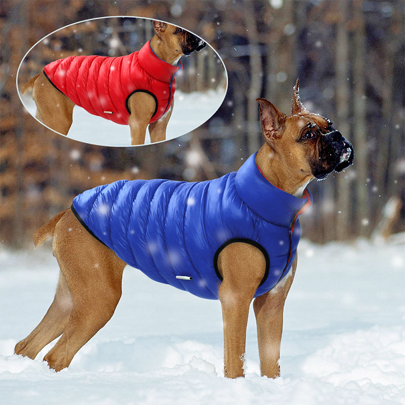KFX-7906237 Cotton Dog Clothes in Red and Blue for Sizes L to 7XL