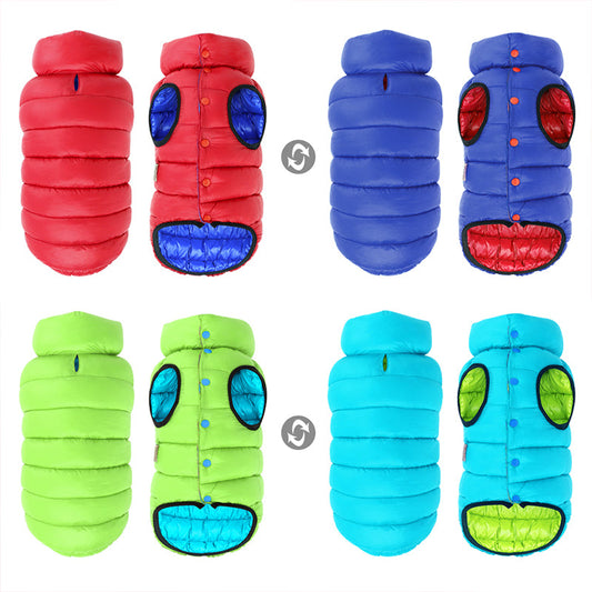 KFX-7906237 Cotton Dog Clothes in Red and Blue for Sizes L to 7XL