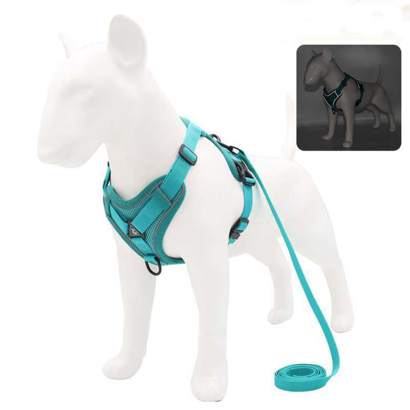 KFX-7907133 Reflective Vest-Style Anti-Strike-Off Harness for Small to Medium Dogs - Comfortable Sandwich Mesh Design