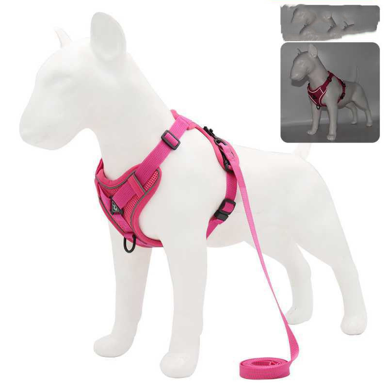 KFX-7907133 Reflective Vest-Style Anti-Strike-Off Harness for Small to Medium Dogs - Comfortable Sandwich Mesh Design