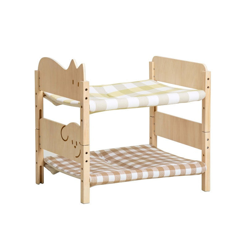 KFX-7907901 Summer Universal Pet Bed for Cats and Small Dogs - Multi-layer Wooden Design