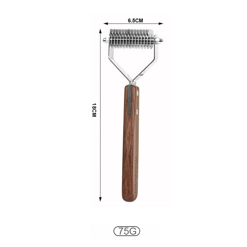 KFX-7909437 Solid Wood Pet Comb – Various Sizes and Styles for Effective Hair Removal