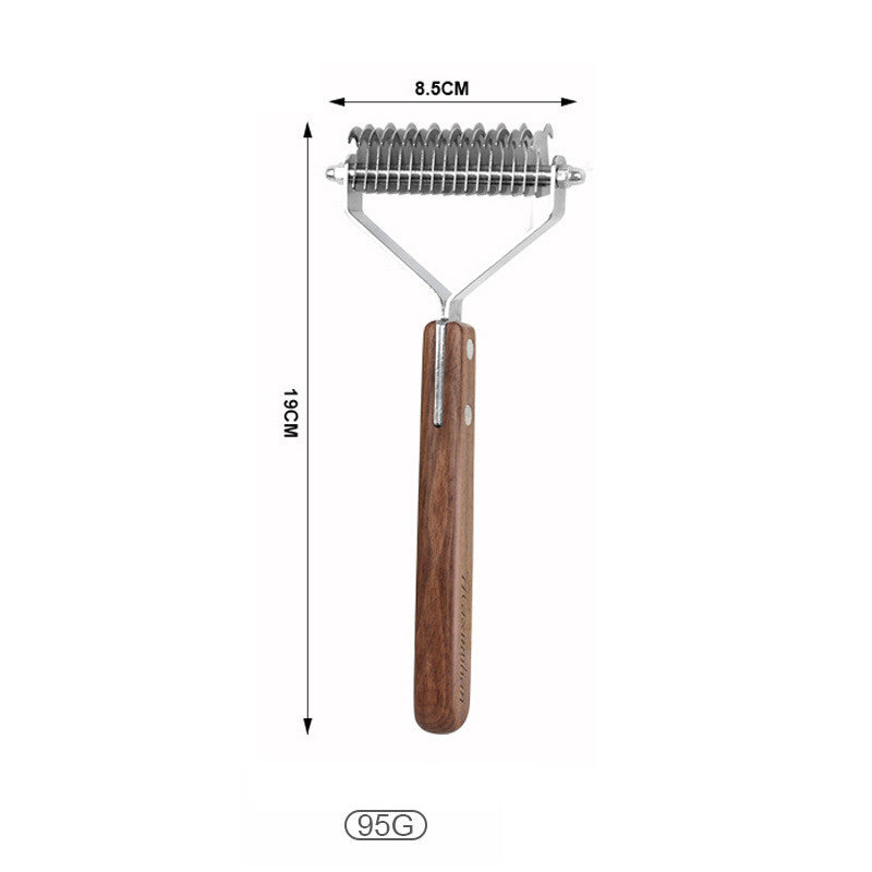 KFX-7909437 Solid Wood Pet Comb – Various Sizes and Styles for Effective Hair Removal