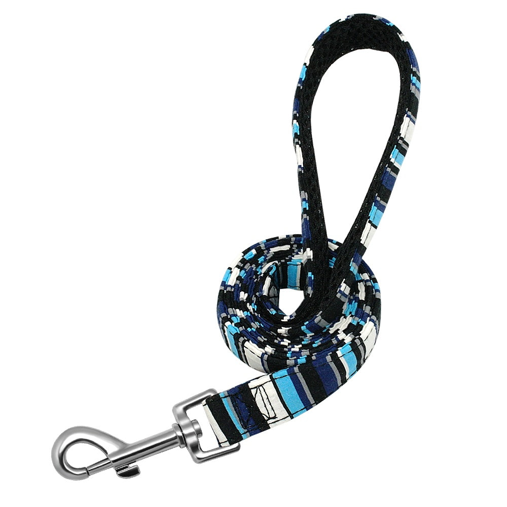 KFX-7909693 Customizable Nylon Dog Collar with Anti-Lost Tag and Traction Rope for Small to Large Dogs