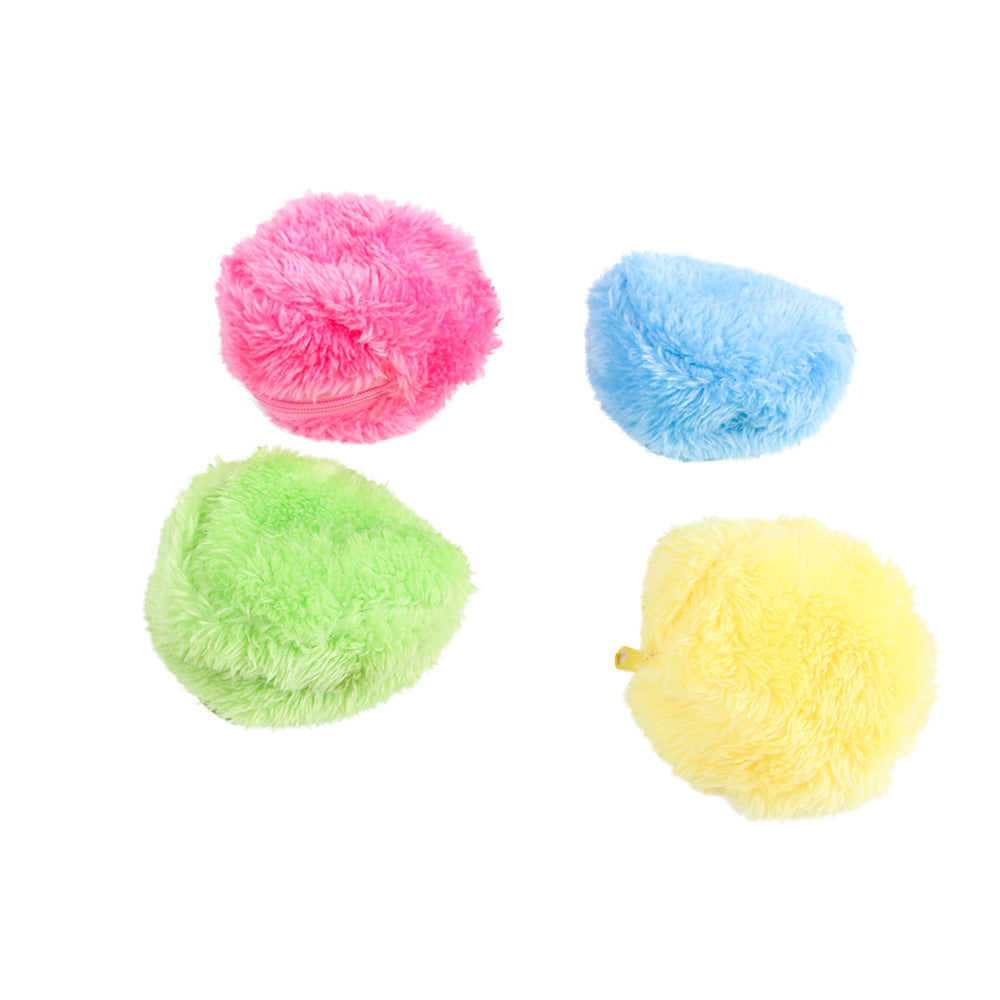 KFX-7913277 Interactive Plush Electric Rolling Ball for Dogs and Cats - Safe Chew Toy