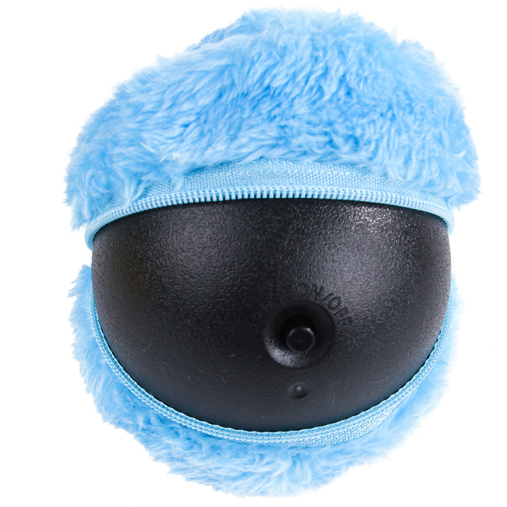 KFX-7913277 Interactive Plush Electric Rolling Ball for Dogs and Cats - Safe Chew Toy
