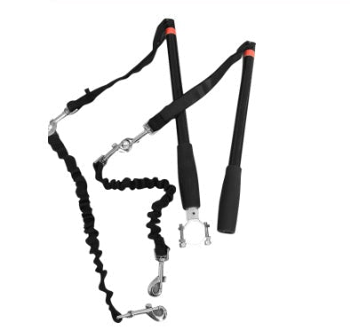 KFX-7913405 Adjustable Bicycle Dog Leash with Environmentally Friendly Handle and Stainless Steel Support
