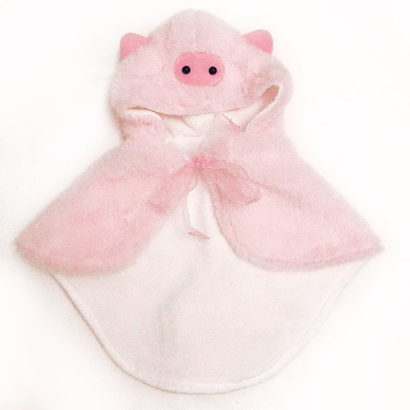 KFX-7914173 Casual Pink Cloak for Kittens and Adult Cats, Autumn and Winter Pet Apparel