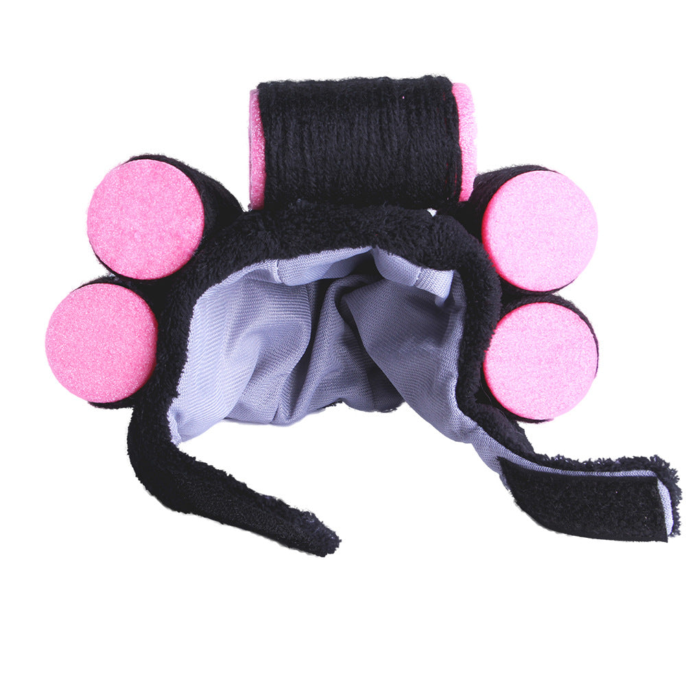 KFX-7915837 Cartoon-Style Plush Pet Hat for Cats and Dogs - Average Size Curly Hair Design