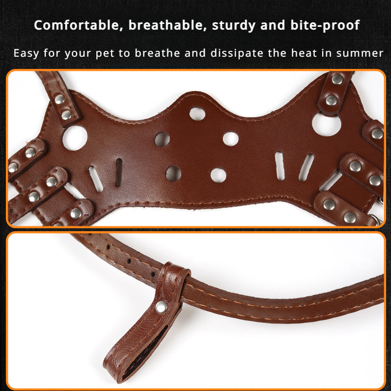 KFX-7916861 Dog Muzzle for Anti-Barking and Bite Prevention – Adjustable Mouth Cover for Small, Medium, and Large Breeds