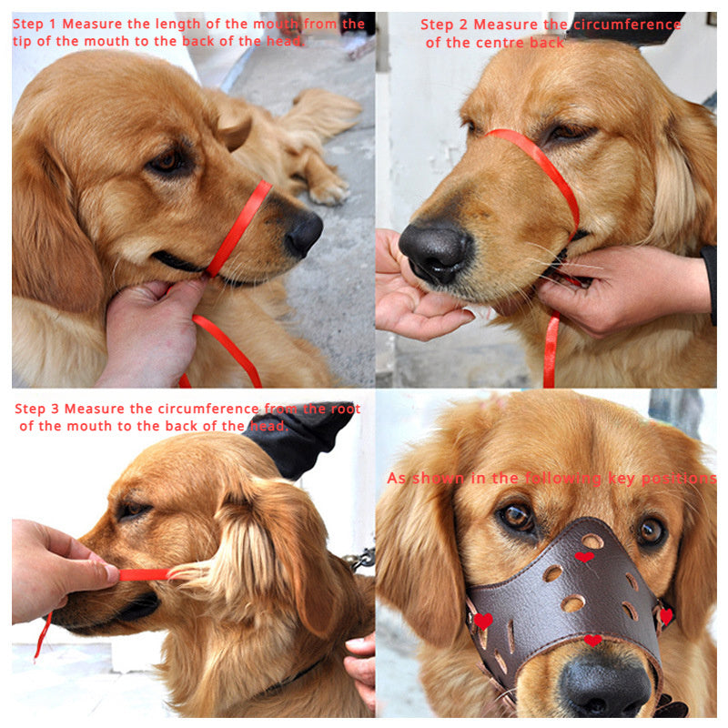 KFX-7916861 Dog Muzzle for Anti-Barking and Bite Prevention – Adjustable Mouth Cover for Small, Medium, and Large Breeds