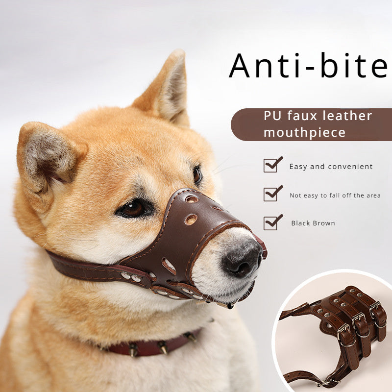 KFX-7916861 Dog Muzzle for Anti-Barking and Bite Prevention – Adjustable Mouth Cover for Small, Medium, and Large Breeds