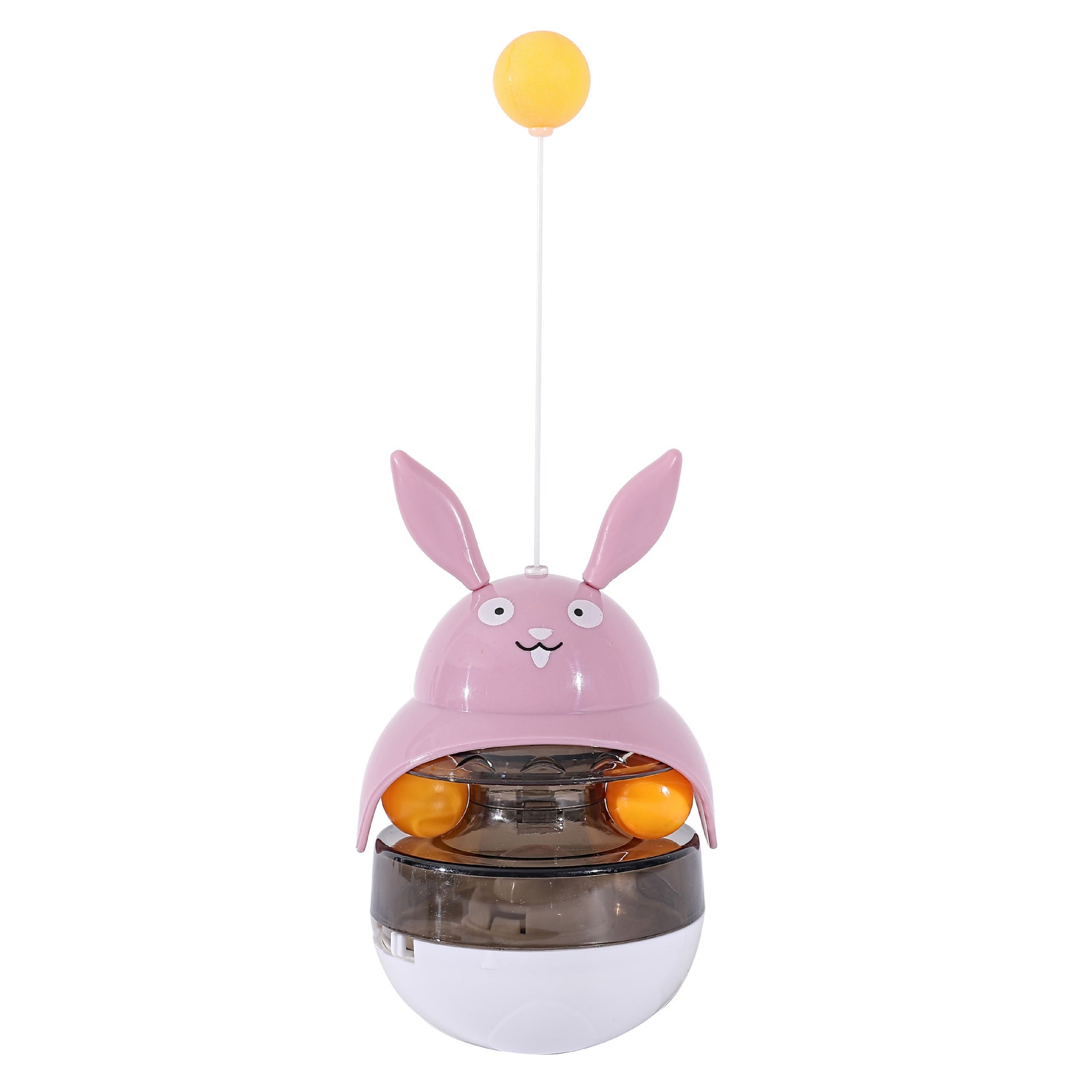KFX-7920189 Interactive Cat Feeder Toy with Sounding Bell for Indoor Fun and Exercise