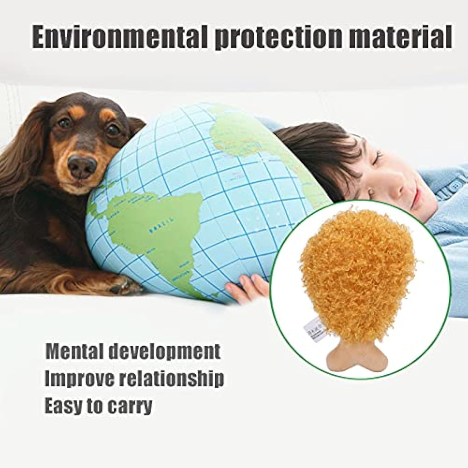 KFX-7920829 Durable Plush Chicken Drumstick Pet Chew Toy for Dogs - Soft, Sound-Activated, and Eco-Friendly