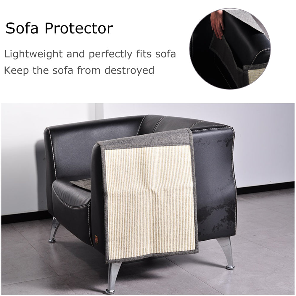 KFX-7925309 Cat Scratch Board with Sisal Pad for Furniture Protection and Nail Trimming