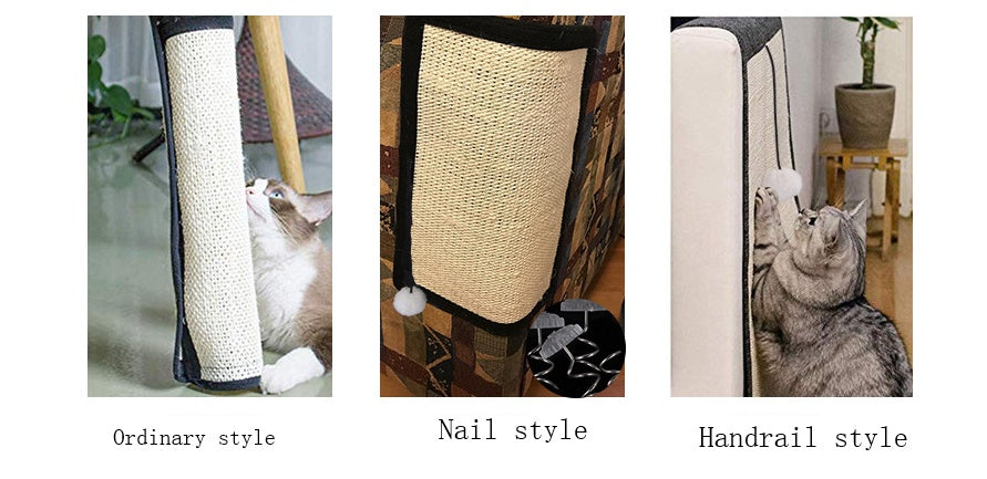 KFX-7925309 Cat Scratch Board with Sisal Pad for Furniture Protection and Nail Trimming