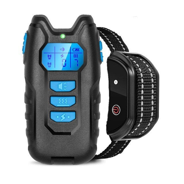 KFX-7928381 Intelligent Remote Control Bark Stopper Training Collar for Dogs and Cats - All-Season Use