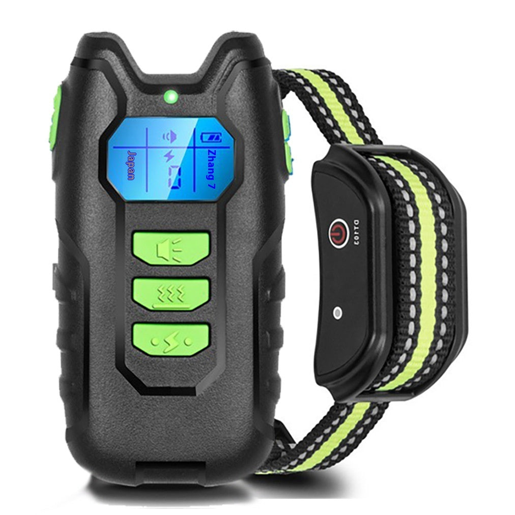 KFX-7928381 Intelligent Remote Control Bark Stopper Training Collar for Dogs and Cats - All-Season Use