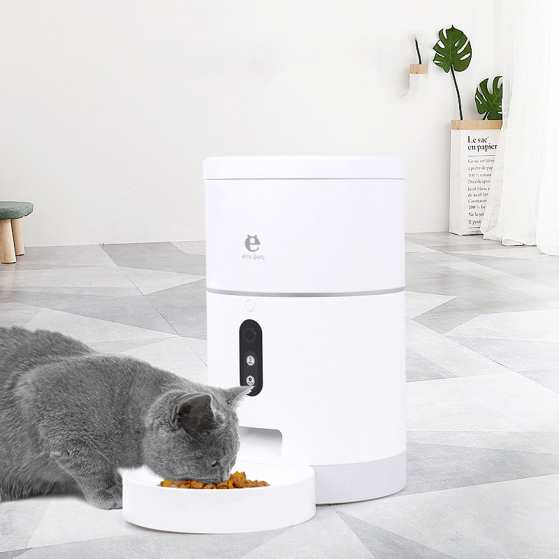 KFX-7928893 WiFi & Video Automatic Pet Feeder with Adjustable Serving Size and Medium Dry Food Compatibility