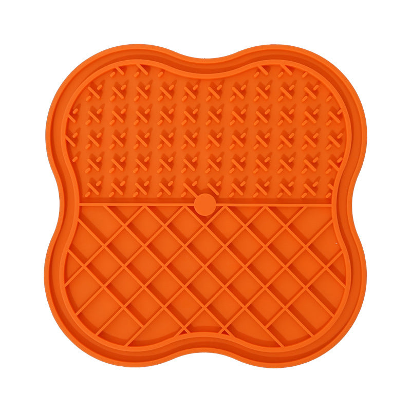 KFX-7931069 Silicone Snack Catcher Dog Bowl - Available in Orange, Blue, Pink, and Purple - 20 x 20 cm