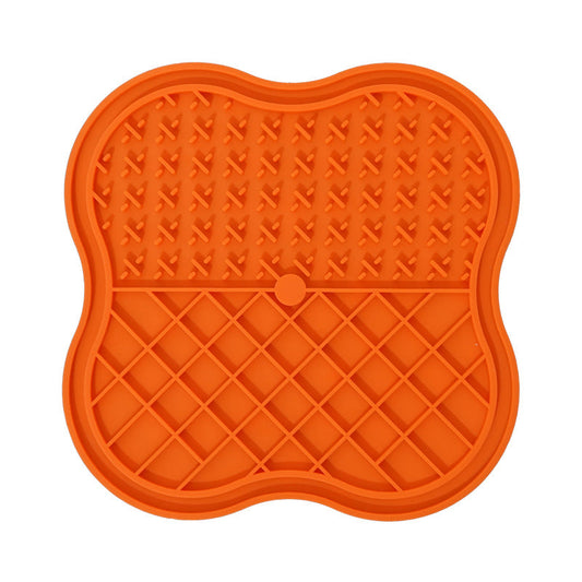 KFX-7931069 Silicone Snack Catcher Dog Bowl - Available in Orange, Blue, Pink, and Purple - 20 x 20 cm