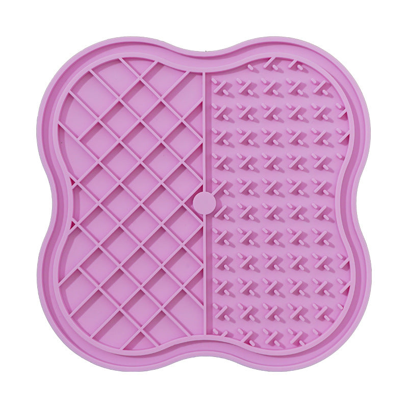 KFX-7931069 Silicone Snack Catcher Dog Bowl - Available in Orange, Blue, Pink, and Purple - 20 x 20 cm