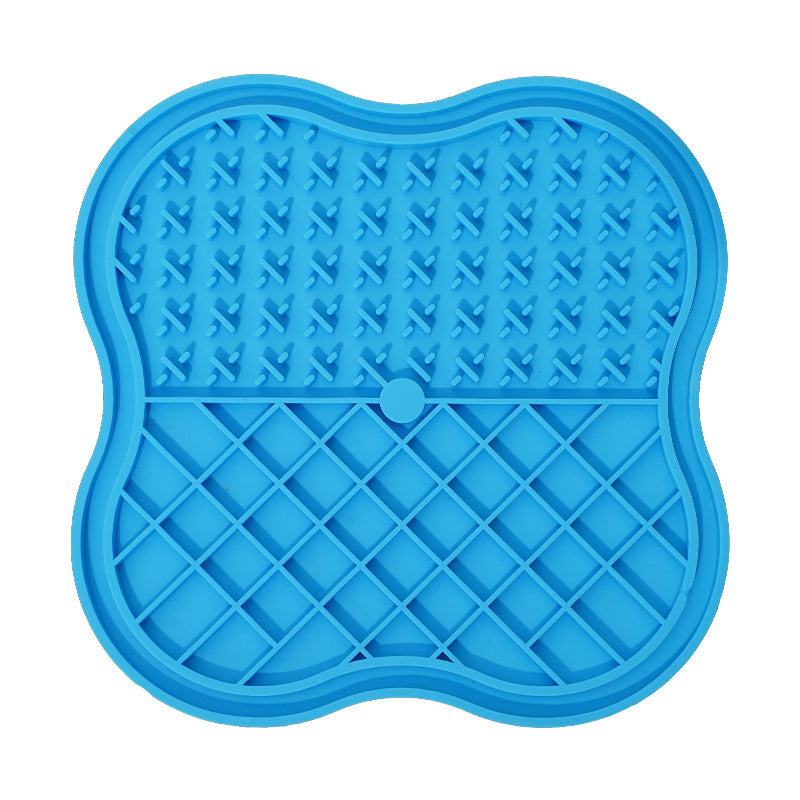 KFX-7931069 Silicone Snack Catcher Dog Bowl - Available in Orange, Blue, Pink, and Purple - 20 x 20 cm